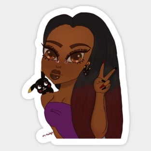 Baddie Baddie Sticker